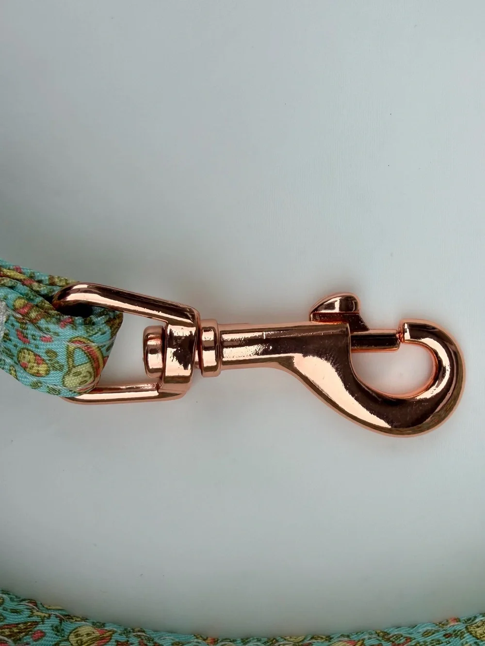 Floral Pastel Mint Pet Leash and Bow Tie Set